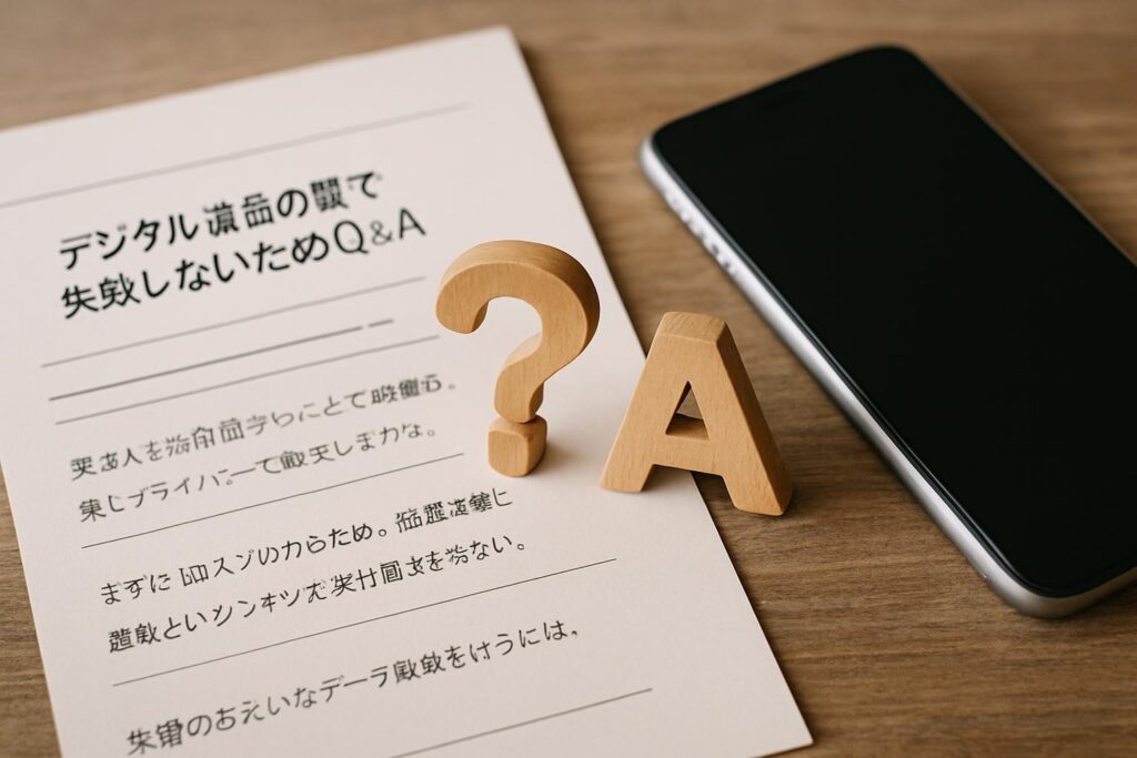 デジタル遺品の整理で失敗しないためのQ&A